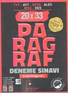 Edebiyat Sokağı Yayınları TYT AYT KPSS ALES MSÜ DGS Paragraf 20 x 33 Deneme Sınavı