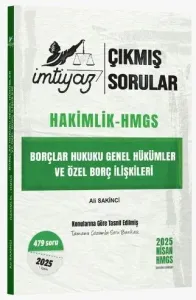 İmtiyaz Yayınları 2026 Hakimlik HMGS Borçlar Hukuku Genel Hükümler ve Özel Borç İlişkileri Çıkmış Sorular Çözümlü