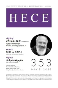 Hece Aylık Edebiyat Dergisi Sayı: 286