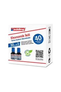 Edding Beyaz Tahta Mürekkebi 30ml 2li Mavi KAMPANYA