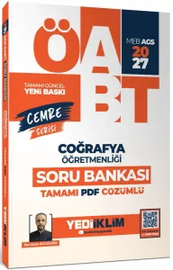 Yediiklim Yayınları 2027 MEB AGS ÖABT Cemre Serisi Coğrafya Öğretmenliği Tamamı Çözümlü Soru Bankası