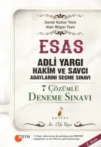 Esas Adli Yargı Hakim ve Savcı Adaylarını Seçme Sınavı