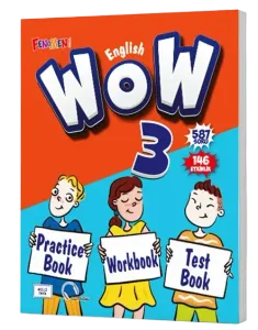 Fenomen Okul Yayınları English 3 WOW Practice Book + Workbook + Test Book