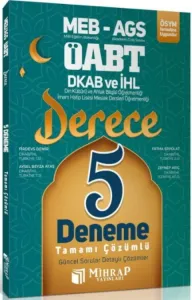 Mihrap Yayınları ÖABT MEB-AGS Din Kültürü ve Ahlak Bilgisi Öğretmenliği Derece 5 Deneme Çözümlü