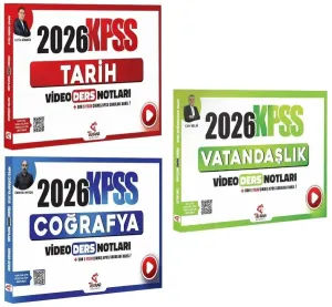 Tekrar Akademi 2026 KPSS Tarih Coğrafya Vatandaşlık Video Ders Notları 3'lü Set