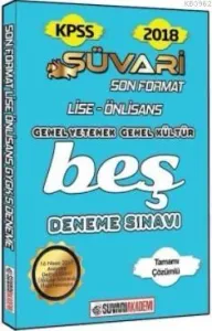 2018 KPSS Lise Ön Lisans Son Format Tamamı Çözümlü 5 Deneme Sınavı