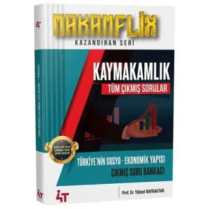 4T Yayınları 2026 MAKAMFLİX Kaymakamlık Türkiye’nin Sosyo-Ekonomik Yapısı Tüm Çıkmış Sorular Soru Bankası