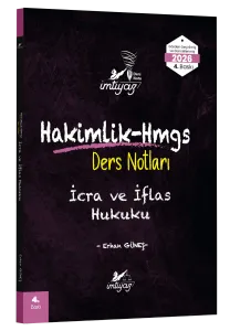 İMTİYAZ 2026 HMGS Hakimlik İcra ve İflas Hukuku Ders Notları