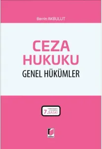 Ceza Hukuku Genel Hükümler