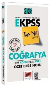 Yargı Yayınları 2026 EKPSS Coğrafya Hem Konu Hem Soru Özet Ders Notu Tam Not Serisi