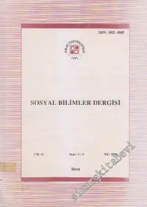 Sosyal Bilimler Dergisi - Sayı: 1 - 2  Cilt: 6