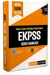 Pegem Yayınları 2026 E-KPSS Engelli Kamu Personeli Seçme Sınavı Soru Bankası