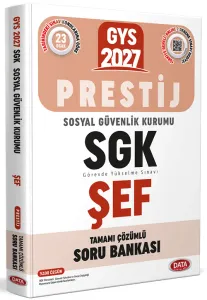 Data Yayınları 2027 Sosyal Güvenlik Kurumu SGK GYS  Şef Prestij Çözümlü Soru Bankası