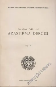 Fen Edebiyat Fakültesi Edebiyat Bilimleri Araştırma Dergisi  - Sayı: 7