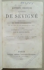 Lettres Choisies de Madame de Sévigné -