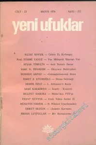 Yeni Ufuklar Aylık Sanat Fikir Dergisi - Sayı: 272, Mayıs 1976       1976