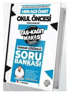 TKM Akademi ÖABT MEB-AGS Okul Öncesi Öğretmenliği Soru Bankası Çözümlü