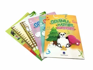 Sevimli Harfler 3 Kitap - tebrikler belgesi - yapıştırmalı sitekerler