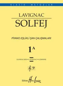 Lavignac Solfej Piyano Eşlikli Şan Çalışmaları 1A (Büyük Boy)