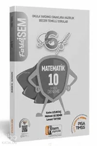 İsem Yayınları 6. Sınıf Matematik 10 Deneme İsem