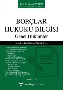 Borçlar Hukuku Bilgisi Genel Hükümler