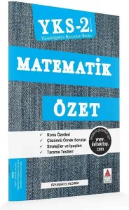 Delta Kültür Yayınları AYT Matematik Özet Delta Kültür