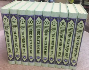 Hak Dini Kuran Dili Türkçe Tefsir Elmalılı Tefsiri 10 Cilt  Takım