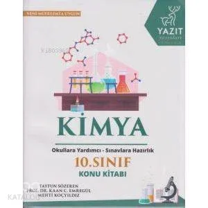 Yazıt Yayınları 10. Sınıf Kimya Konu Kitabı Yazıt