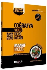 Marka Yayınları TYT AYT Bülent Hoca ile Coğrafya Maarif Model Video Ders Kitabı 1. Aşama