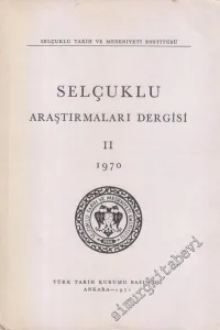 Selçuklu Araştırmaları Dergisi - 2        1970