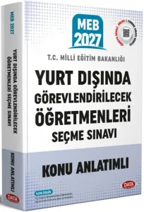 Data Yayınları 2027 MEB Yurt Dışında Görevlendirilecek Öğretmenleri Seçme Sınavı Hazırlık Kitabı