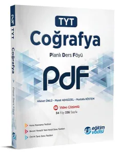 KAMPANYALI Eğitim Vadisi Yayınları TYT Coğrafya Planlı Ders Föyü Video Çözümlü
