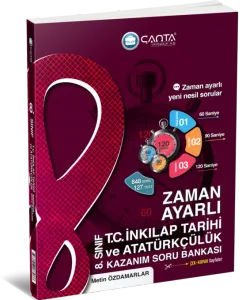 Çanta - 8.Sınıf T.C. İnkılap Tarihi ve Atatürkçülük Zaman Ayarlı Kazanım Soru Bankası
