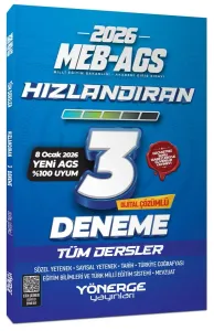 Yönerge Yayınları 2026 MEB-AGS Tüm Dersler Hızlandıran 3 Deneme Çözümlü