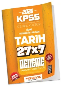 Yönerge Yayınları 2026 KPSS Tarih İLELEBET 27x7 Deneme Çözümlü