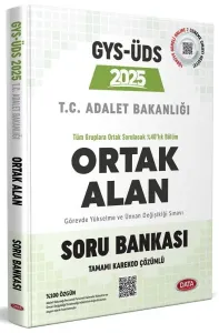Data Yayınları 2025 GYS Adalet Bakanlığı Ortak Alan Soru Bankası - Karekod Çözümlü
