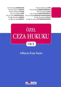 Özel Ceza Hukuku Cilt X