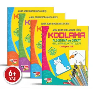 Başlangıç Düzeyi Algoritma Temelli Adım Adım Kodlama 4'lü Kitap Seti