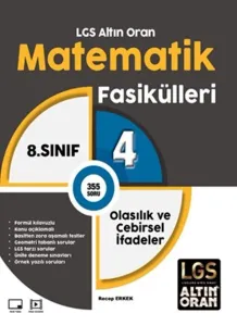 Palme Yayınları 8. Sınıf LGS Altın Oran Matematik Fasikülleri 4 Olasılık ve Cebirsel İfadeler