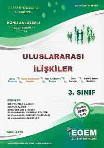 3. Sınıf 6. Yarıyıl Uluslararası İlişkiler Konu Anlatımlı Soru Bankası (Kod 331) Egem Eğitim Yayınları