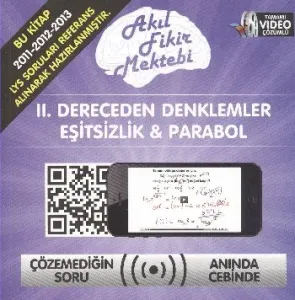 Akıl Fikir II.Dereceden Denklemler Eşitsizlik Parabol