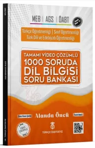 Türkçe ÖABTDEYİZ MEB AGS ÖABT Dil Bilgisi 1000 Soruda Soru Bankası