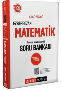 Pegem Yayınları 2026 KPSS Ezberbozan Matematik Tamamı Video Çözümlü Soru Bankası