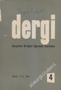 Dergi - Sovyetler Birliğini Öğrenme Enstitüsü - Sayı: 4    Yıl: 2
