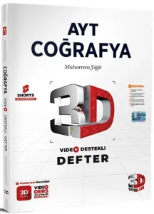 3D Yayınları AYT Coğrafya Video Destekli Defter