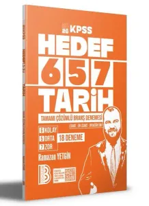 Benim Hocam Yayınları 2026 KPSS Tarih Tamamı Çözümlü 18 Deneme