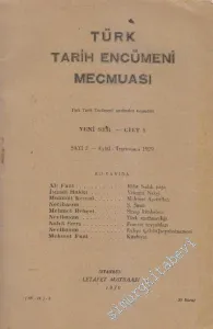 Türk Tarih Encümeni Mecmuası (Yeni Seri) - Sayı: 2 (98-21)  1    Eylül - Teşrinisani 1929