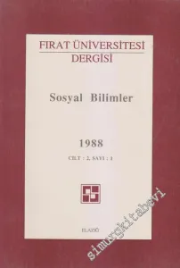 Fırat Üniversitesi Dergisi, Sosyal Bilimler - Sayı: 1  2