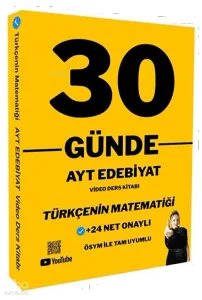 Oksijen Yayınları Türkçenin Matematiği AYT Edebiyat 30 Günde Video Ders Kitabı