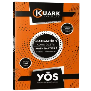 Kuark YÖS Matematik 2 Konu Özetli Soru Bankası